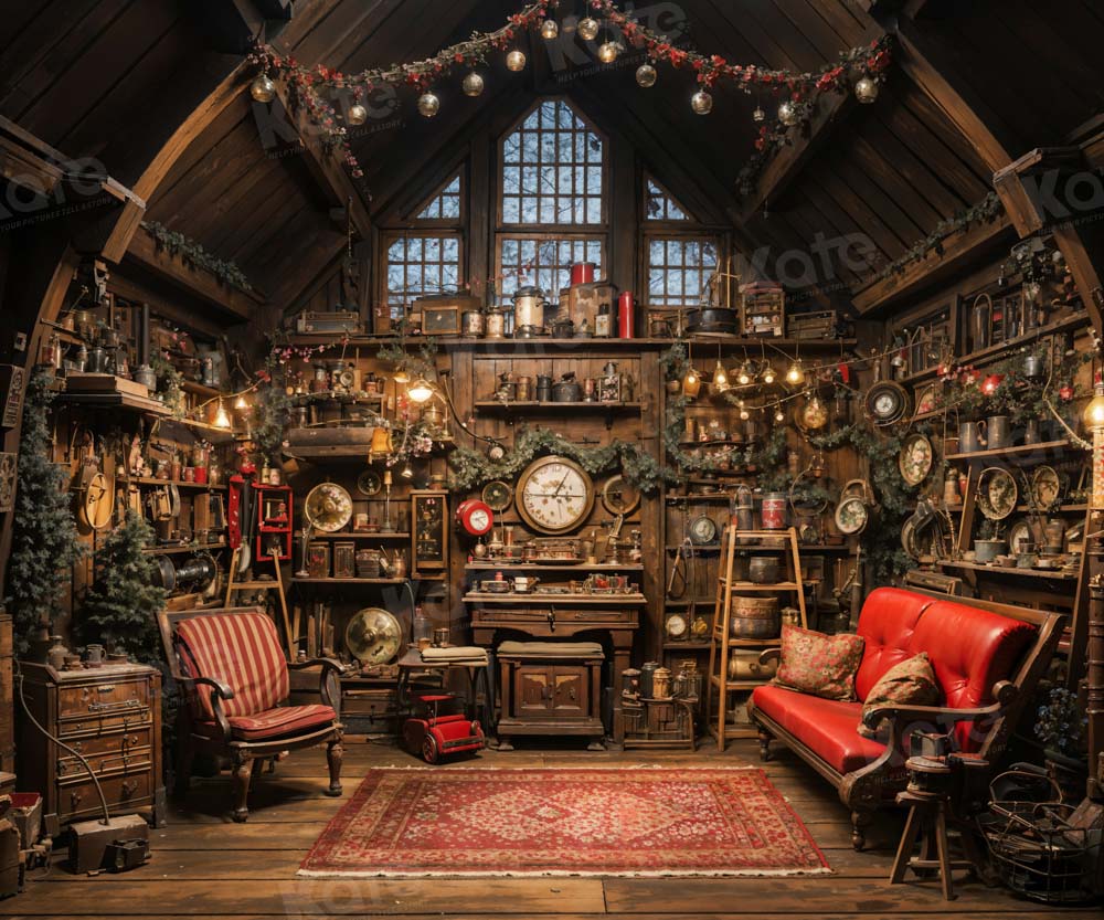 Kate Christmas Santa House Backdrop Designed by Emetselch - Image 10