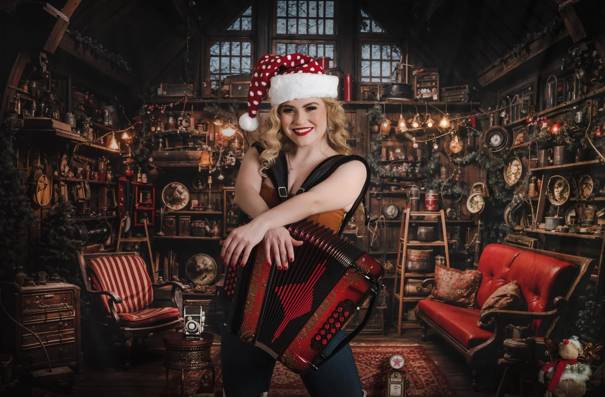 Kate Christmas Santa House Backdrop Designed by Emetselch - Image 12