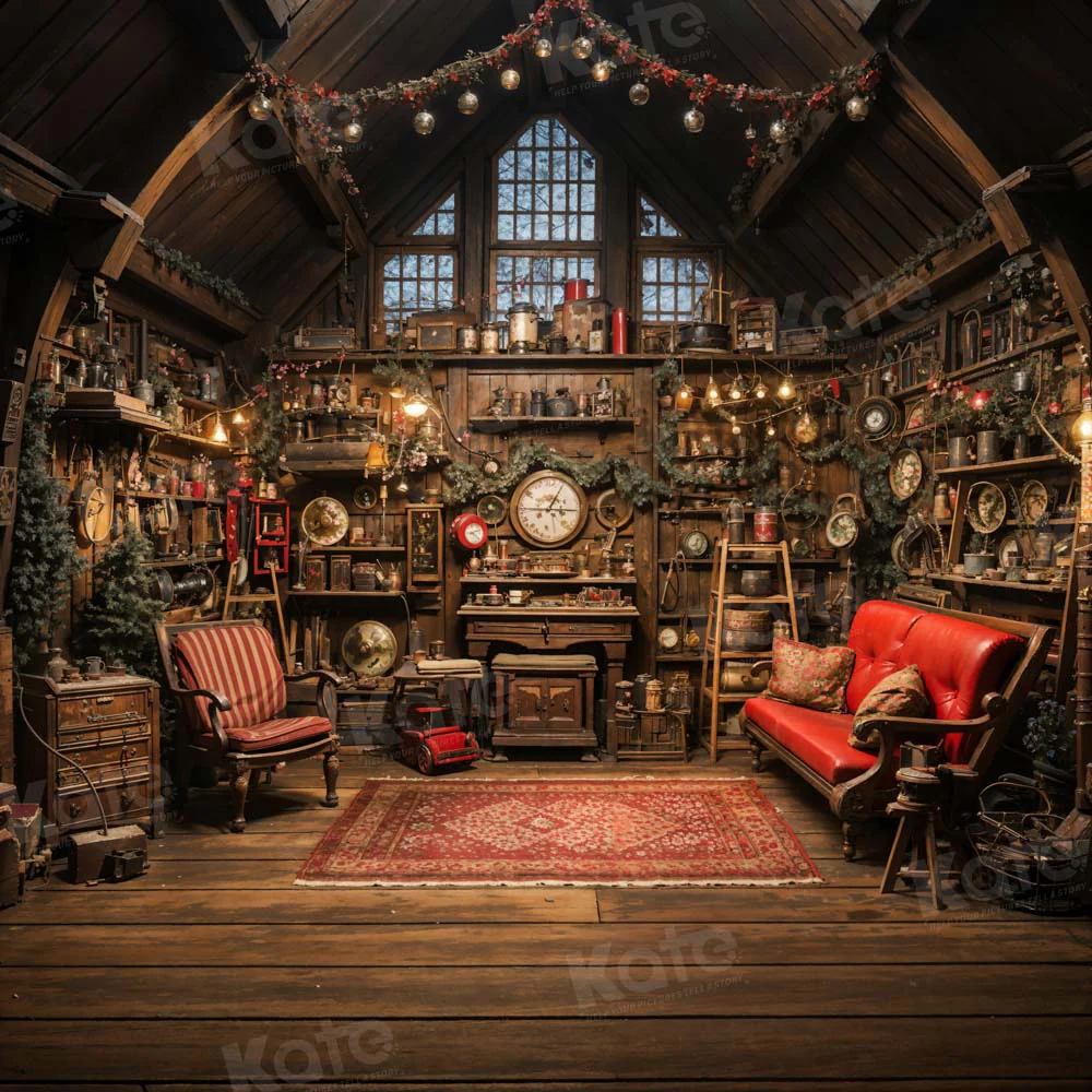Kate Christmas Santa House Backdrop Designed by Emetselch - Image 9