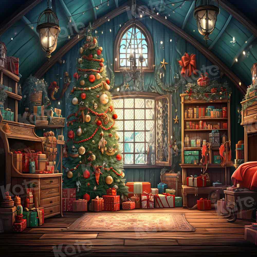 Kate Christmas Santa House Room Backdrop Designed by GQ - Image 2