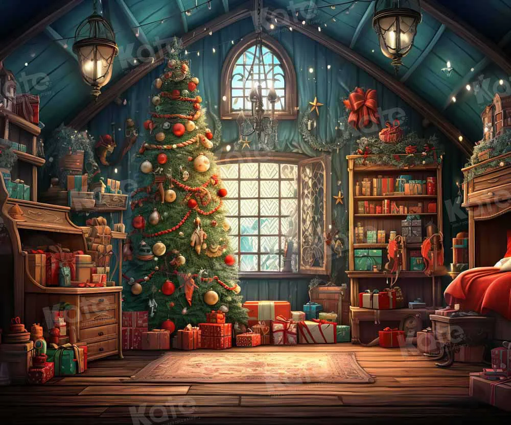 Kate Christmas Santa House Room Backdrop Designed by GQ - Image 3