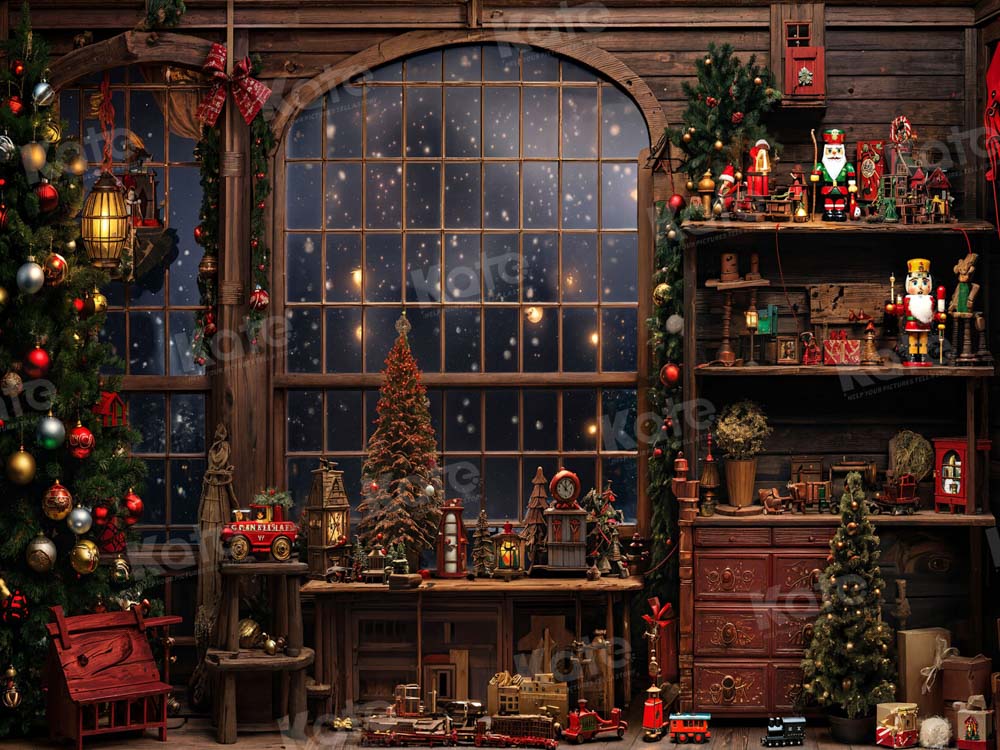 Kate Christmas Santa Room Backdrop for Photography - Image 3