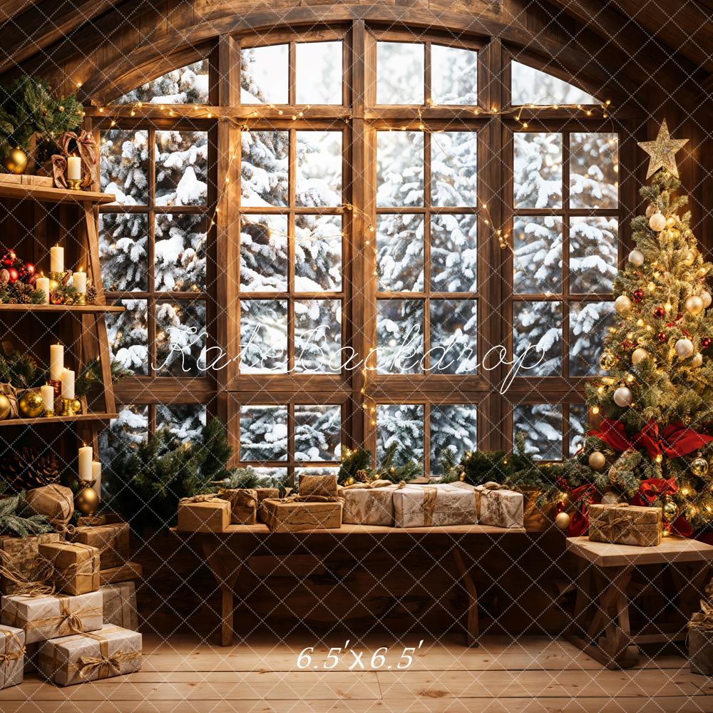 Kate Christmas Santa Room Window Sofa Backdrop Designed by Emetselch - Image 2