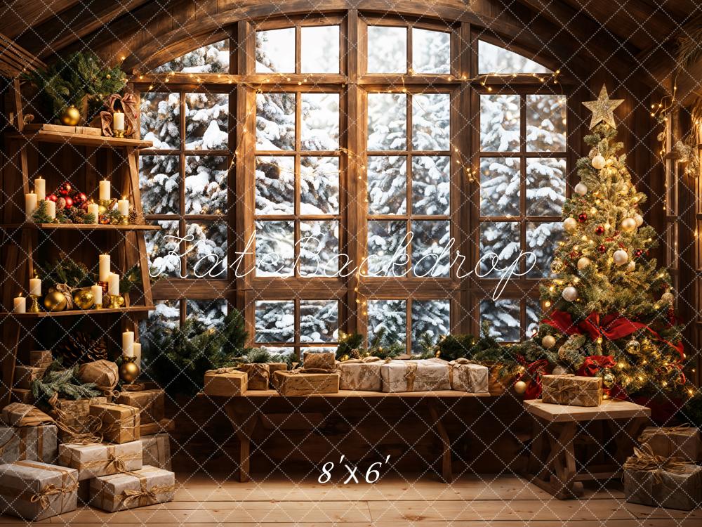 Kate Christmas Santa Room Window Sofa Backdrop Designed by Emetselch - Image 3