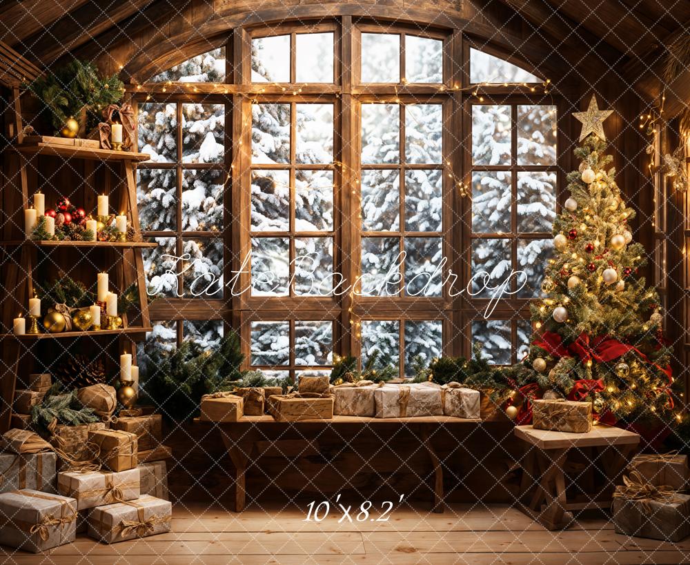 Kate Christmas Santa Room Window Sofa Backdrop Designed by Emetselch - Image 5