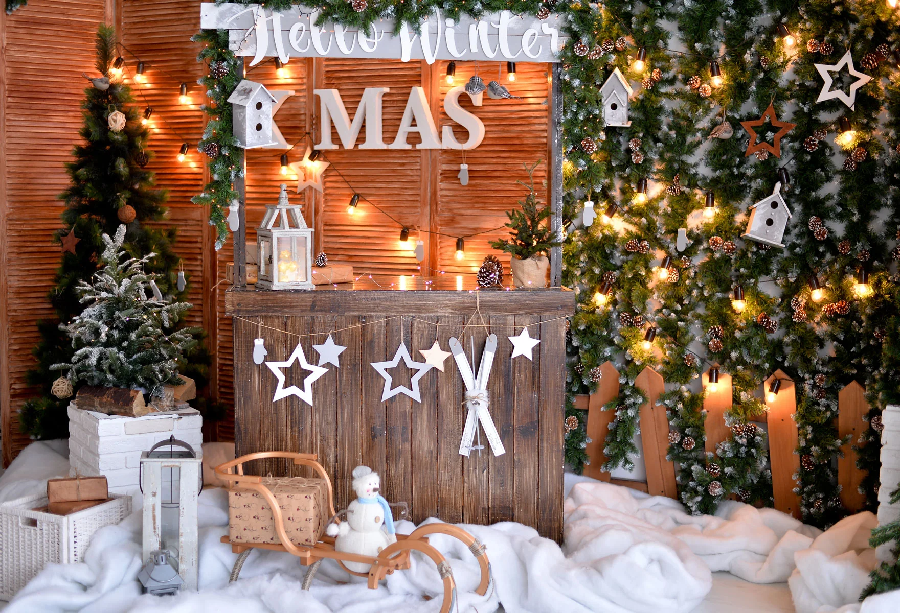Kate Christmas Snow Backdrops For Photography - Image 2