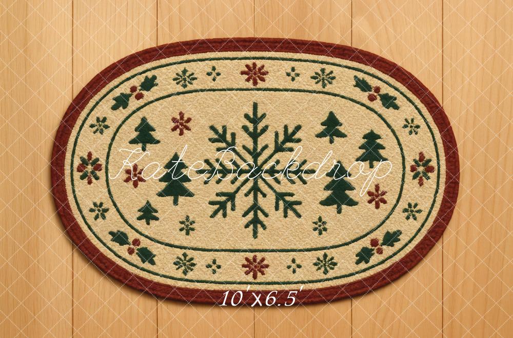 Kate Christmas Snowflake Tree Pattern Rug Backdrop Designed by Mini MakeBelieve - Image 4