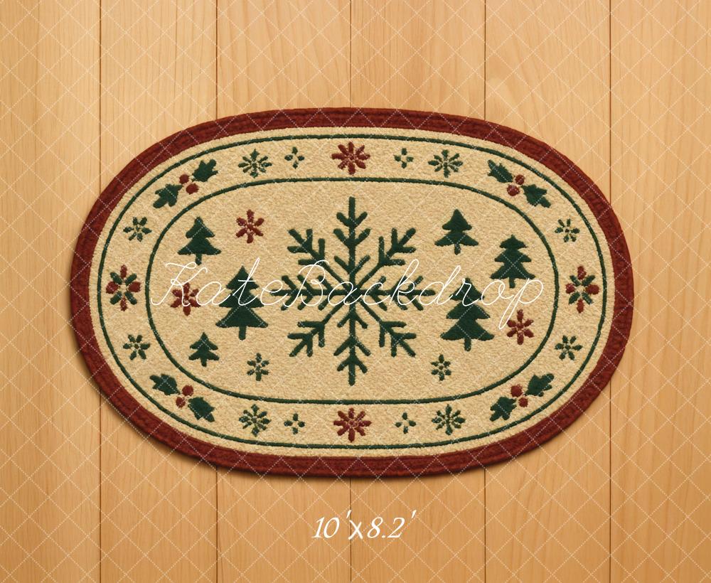 Kate Christmas Snowflake Tree Pattern Rug Backdrop Designed by Mini MakeBelieve - Image 6