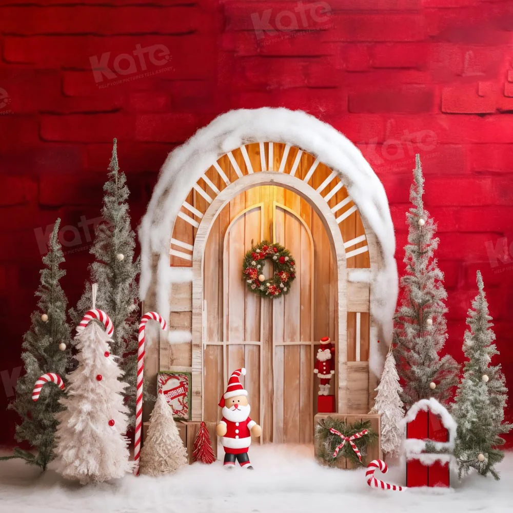 Kate Christmas Snowy Barn Santa Backdrop Designed by Chain Photography - Image 2
