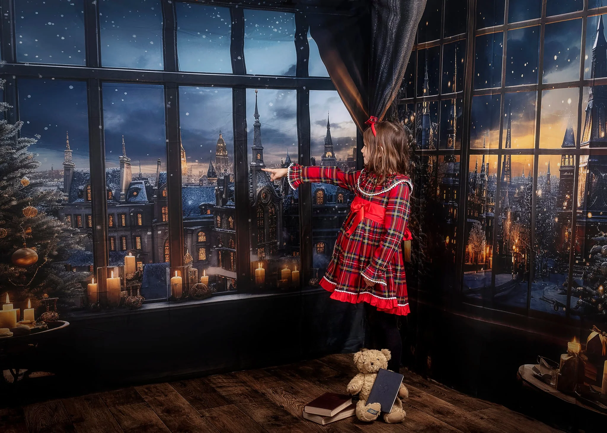 Kate Christmas Snowy Night Town Room Set - Image 4