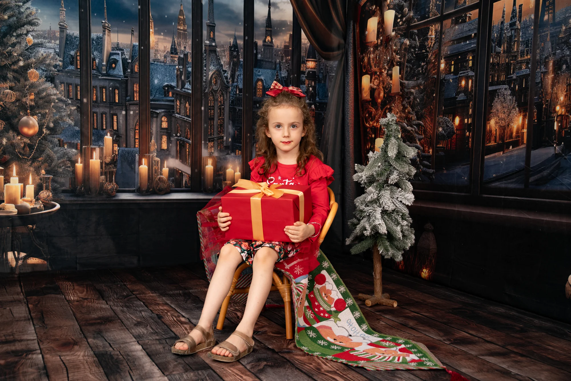 Kate Christmas Snowy Night Town Room Set - Image 5