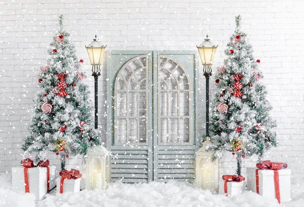 Kate Christmas Snowy Trees Backdrop Designed by Uta Mueller Photography - Image 2