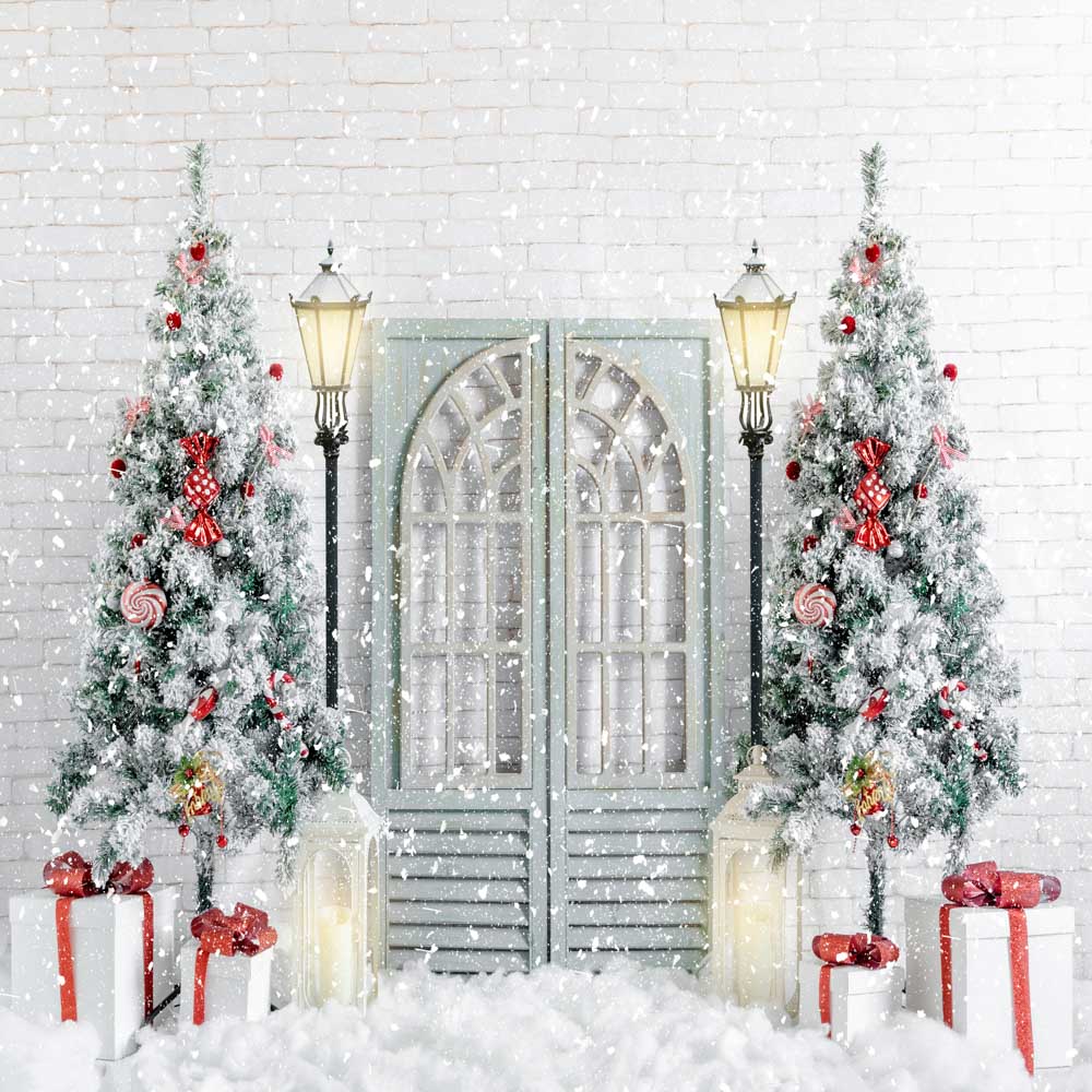 Kate Christmas Snowy Trees Backdrop Designed by Uta Mueller Photography - Image 3