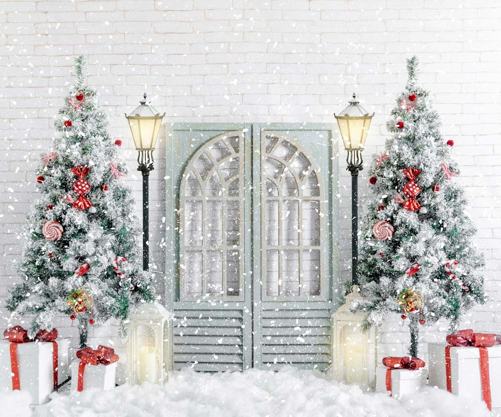 Kate Christmas Snowy Trees Backdrop Designed by Uta Mueller Photography - Image 4