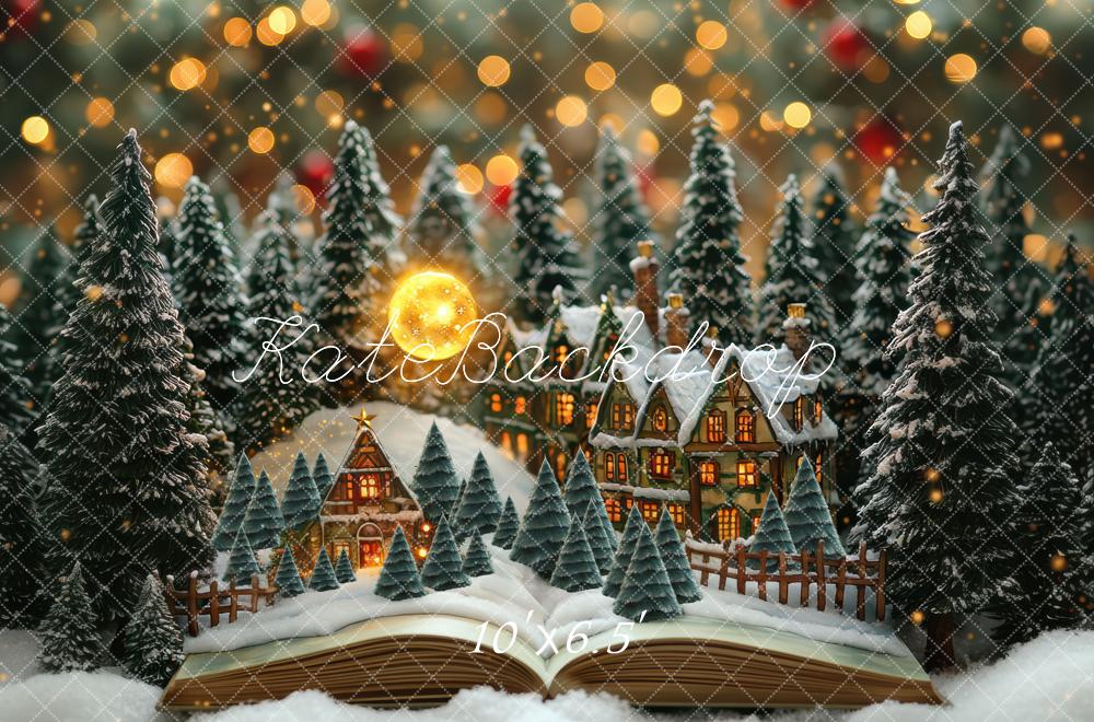 Kate Christmas Snowy Village Book Backdrop Designed by Mini MakeBelieve - Image 4