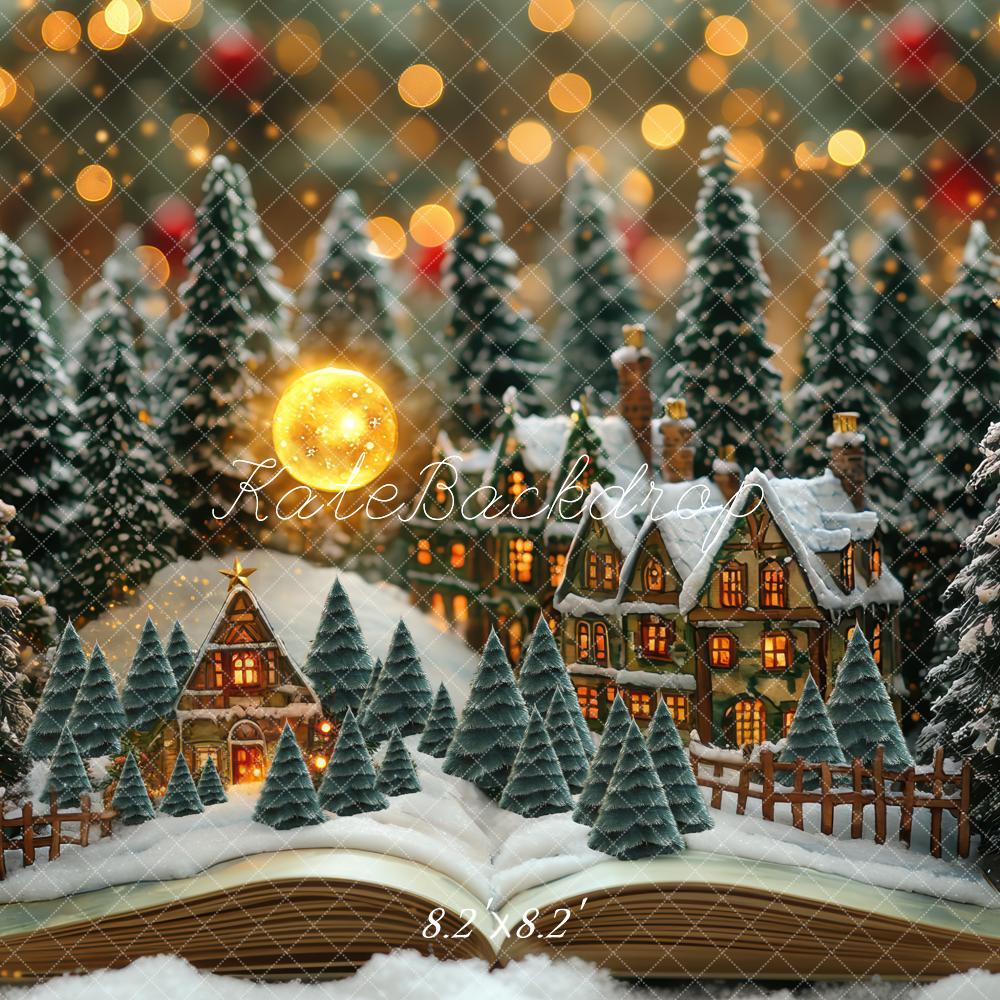 Kate Christmas Snowy Village Book Backdrop Designed by Mini MakeBelieve - Image 5