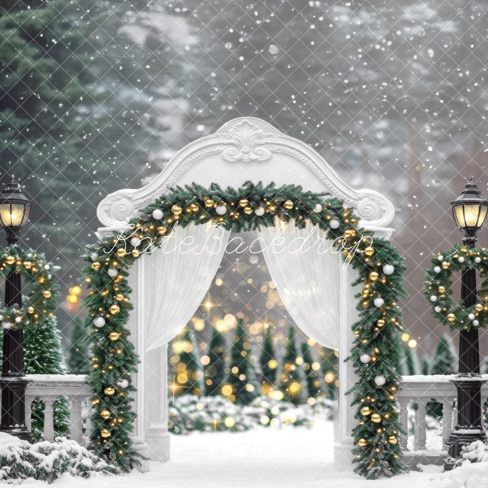Kate Christmas Snowy Winter Arch Backdrop Designed by Mini MakeBelieve - Image 2