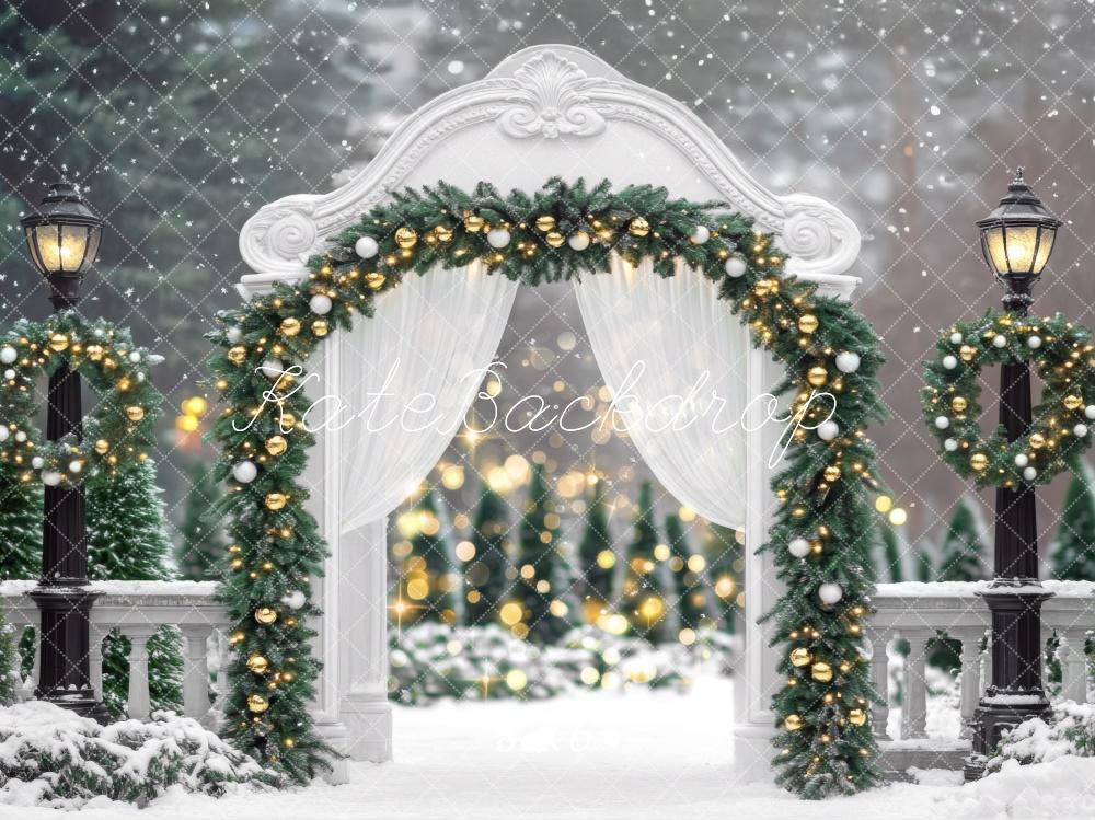 Kate Christmas Snowy Winter Arch Backdrop Designed by Mini MakeBelieve - Image 3