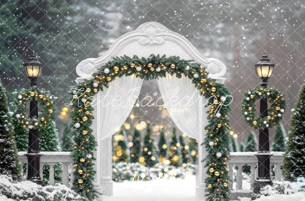 Kate Christmas Snowy Winter Arch Backdrop Designed by Mini MakeBelieve - Image 4