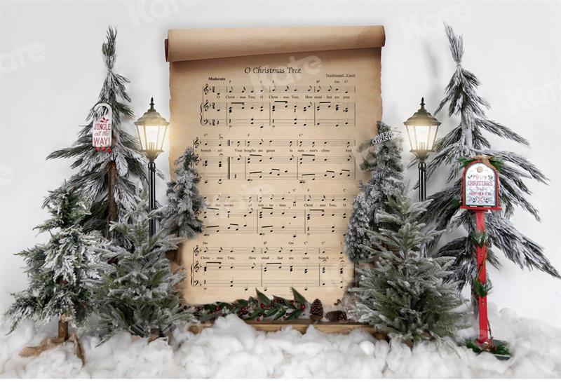 Kate Christmas Song Book Backdrop Designed by Uta Mueller Photography - Image 2