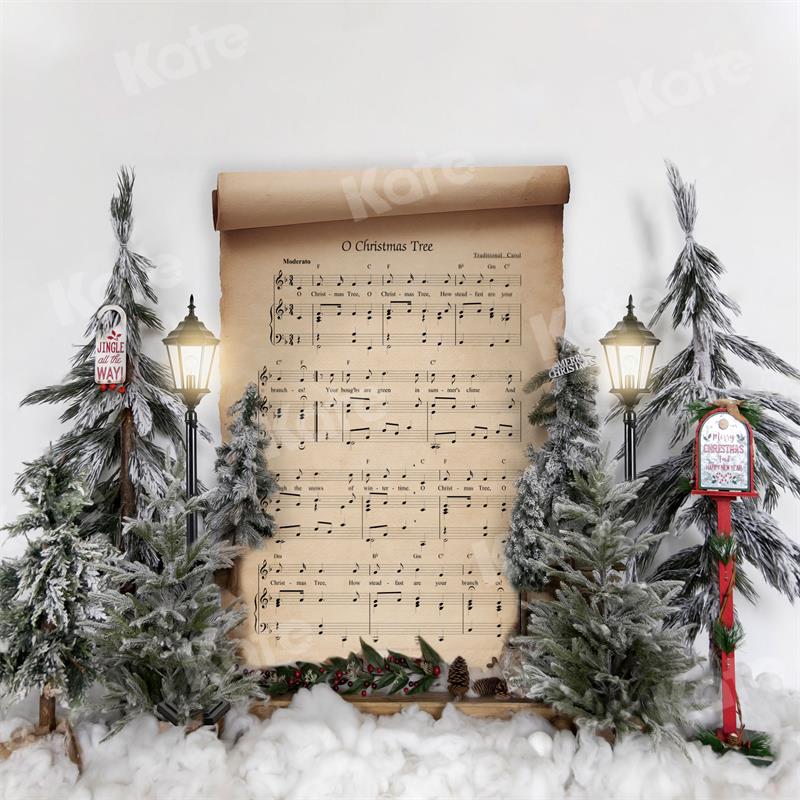 Kate Christmas Song Book Backdrop Designed by Uta Mueller Photography - Image 4