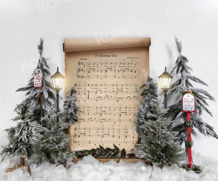 Kate Christmas Song Book Backdrop Designed by Uta Mueller Photography - Image 5