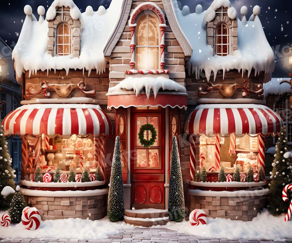 Kate Christmas Store Candy Backdrop Designed by Emetselch - Image 4