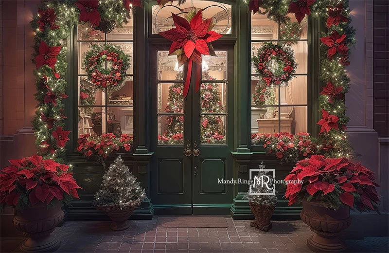 Kate Christmas Storefront Backdrop Designed by Mandy Ringe Photography - Image 4