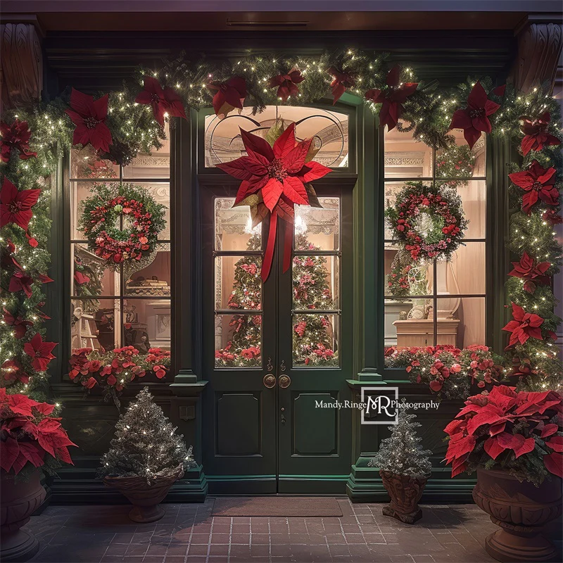 Kate Christmas Storefront Backdrop Designed by Mandy Ringe Photography - Image 5