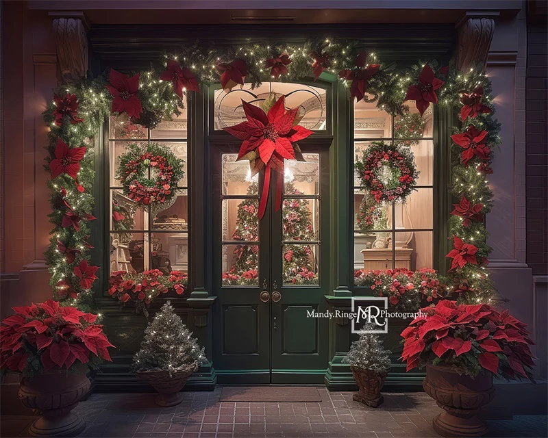Kate Christmas Storefront Backdrop Designed by Mandy Ringe Photography - Image 6