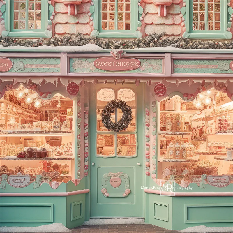 Kate Christmas Sweet Shop Backdrop Designed by Mandy Ringe Photography - Image 2