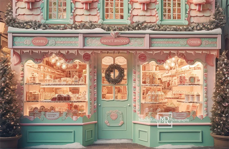 Kate Christmas Sweet Shop Backdrop Designed by Mandy Ringe Photography - Image 3