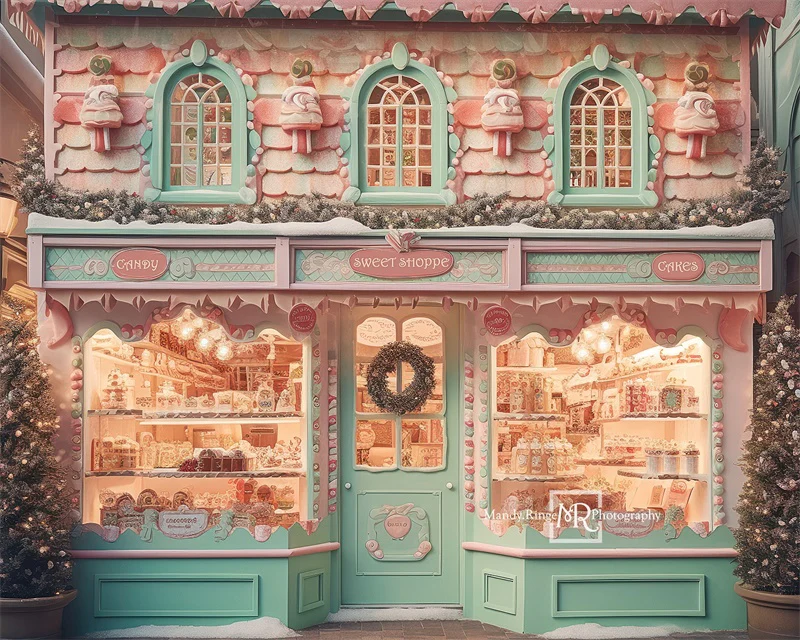 Kate Christmas Sweet Shop Backdrop Designed by Mandy Ringe Photography - Image 5
