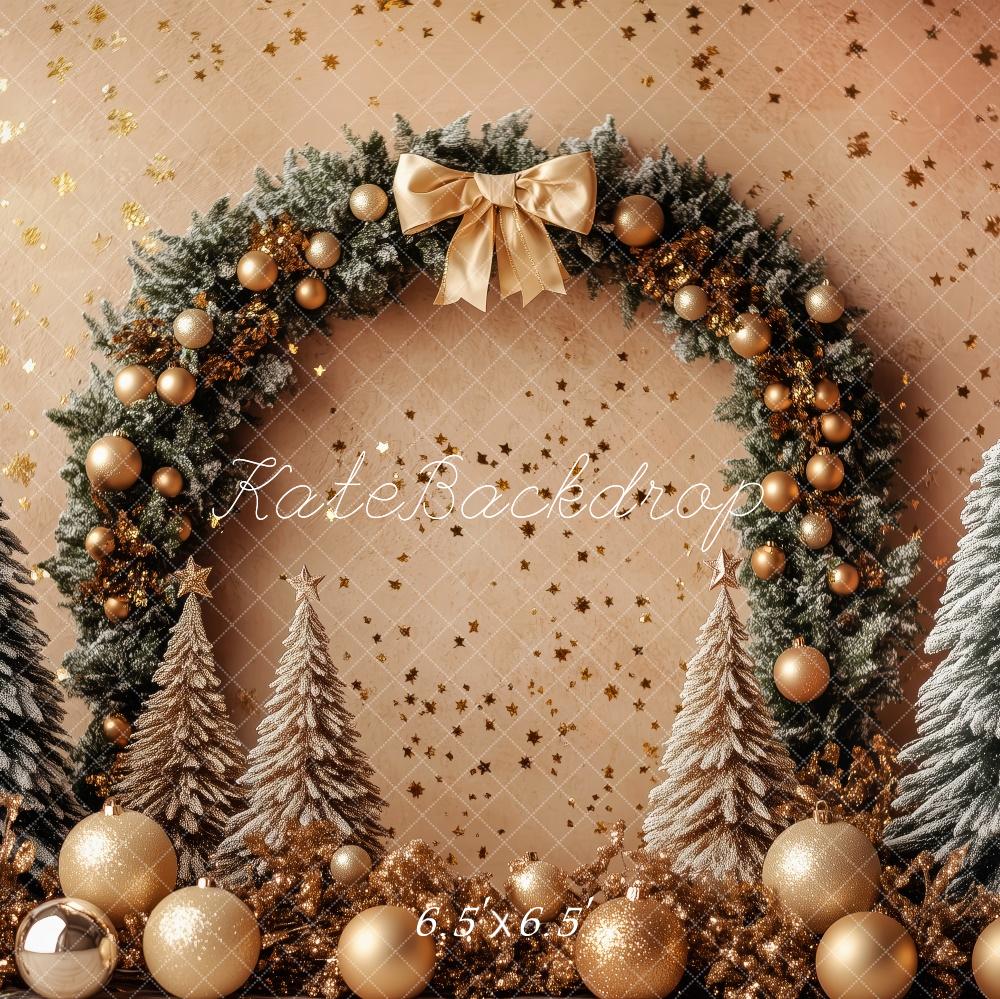 Kate Christmas Tree Arch Wreath Golden Backdrop Designed by Patty Robert - Image 2