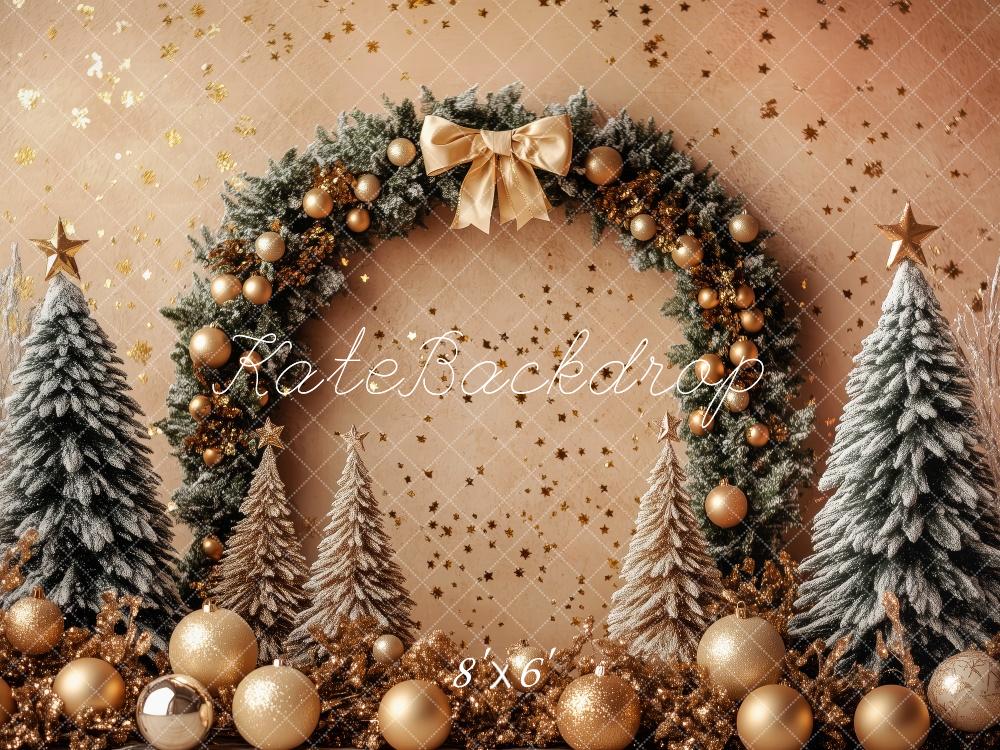 Kate Christmas Tree Arch Wreath Golden Backdrop Designed by Patty Robert - Image 3