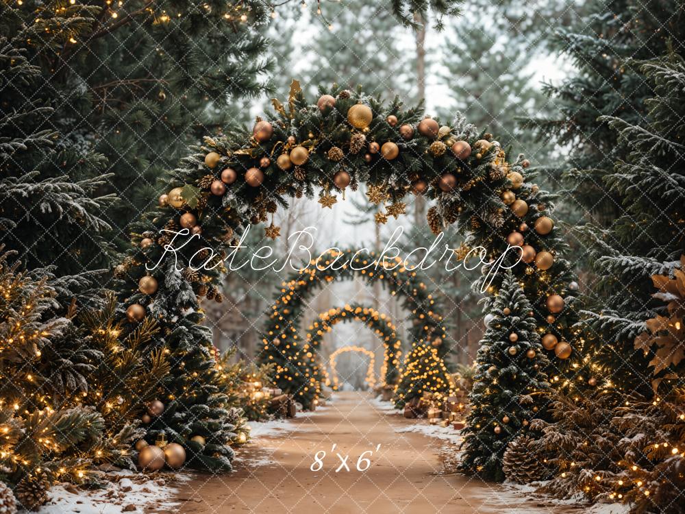 Kate Christmas Tree Archway Forest Backdrop Designed by Emetselch - Image 10
