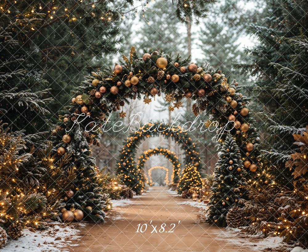 Kate Christmas Tree Archway Forest Backdrop Designed by Emetselch - Image 11