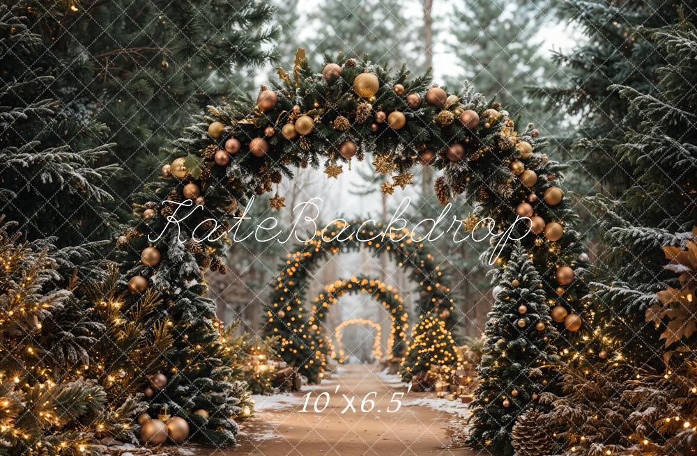 Kate Christmas Tree Archway Forest Backdrop Designed by Emetselch - Image 8