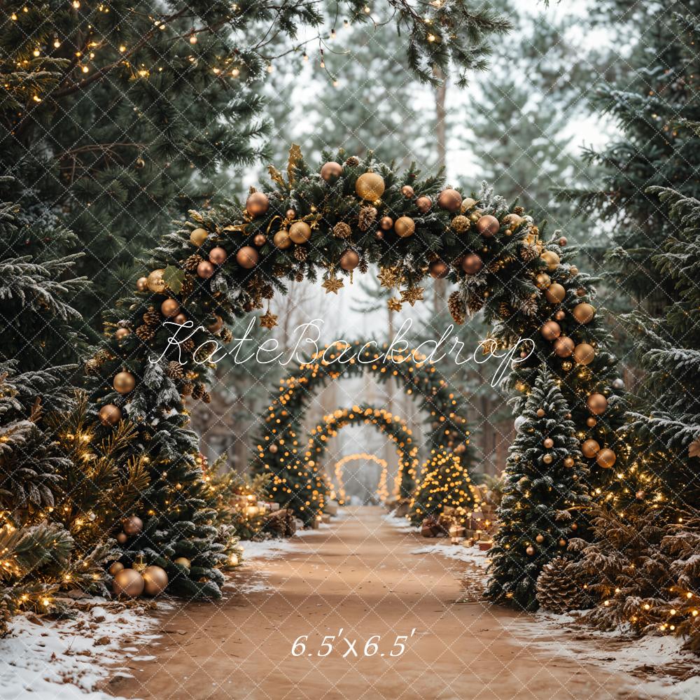 Kate Christmas Tree Archway Forest Backdrop Designed by Emetselch - Image 9