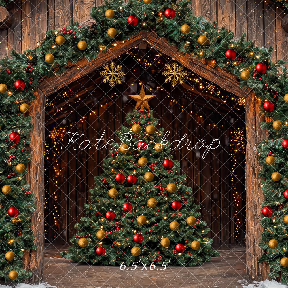 Kate Christmas Tree Barn Wooden Arch Backdrop Designed by Mini MakeBelieve - Image 2