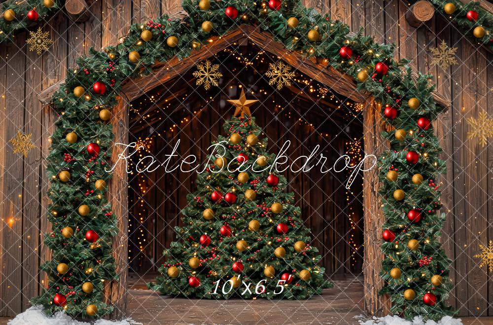 Kate Christmas Tree Barn Wooden Arch Backdrop Designed by Mini MakeBelieve - Image 4
