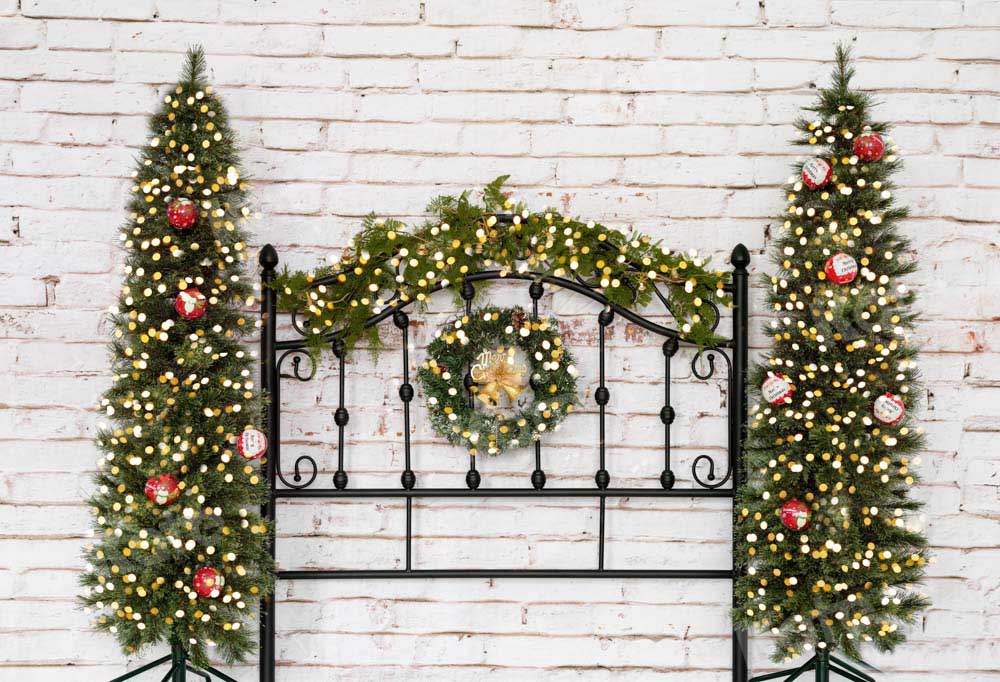 Kate Christmas Tree Bedside Backdrop Designed by Emetselch - Image 2