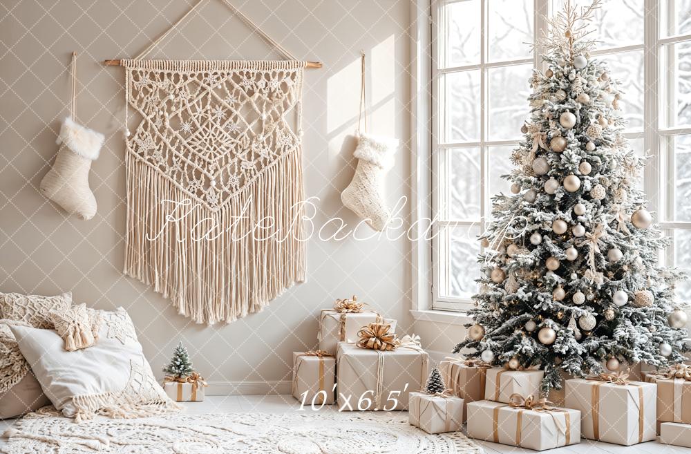 Kate Christmas Tree Boho Living Room Backdrop Designed by Emetselch - Image 4