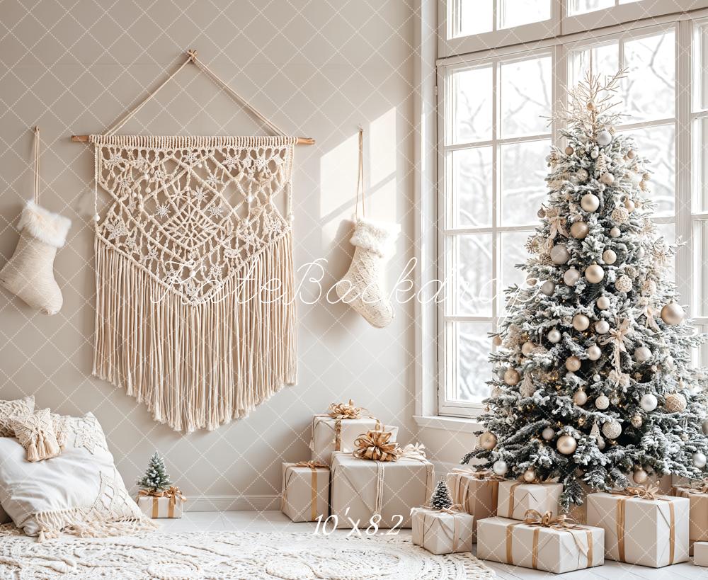 Kate Christmas Tree Boho Living Room Backdrop Designed by Emetselch - Image 5