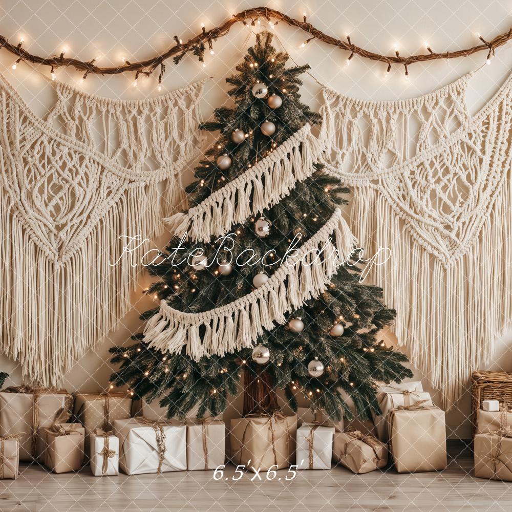 Kate Christmas Tree Boho Macrame Gifts Backdrop Designed by Ashley Paul - Image 2