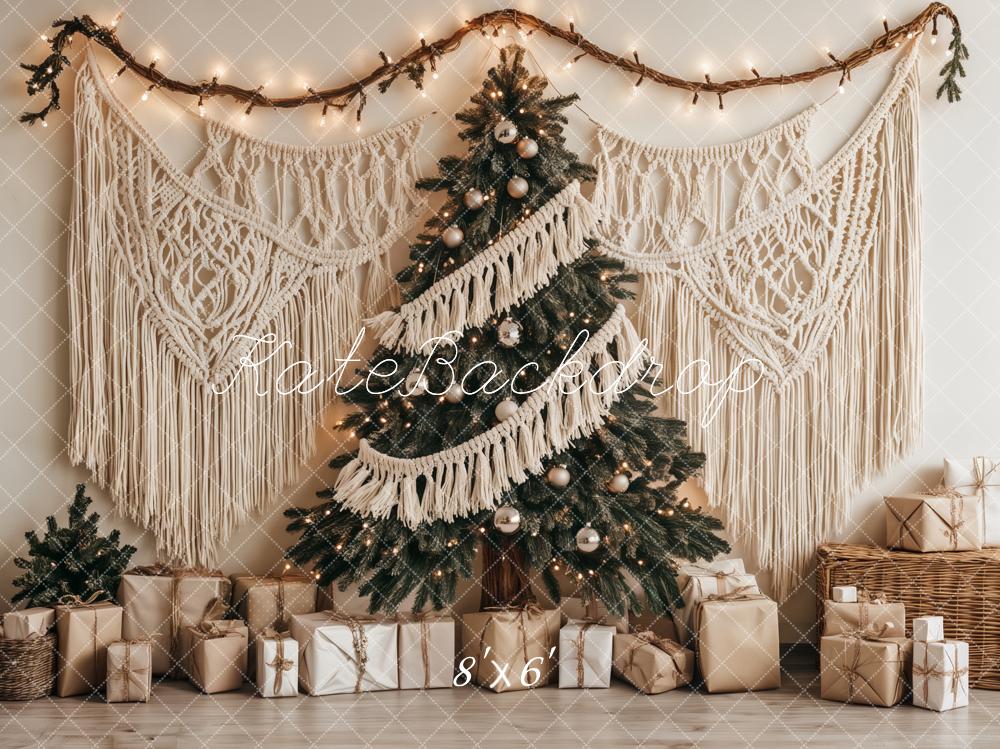 Kate Christmas Tree Boho Macrame Gifts Backdrop Designed by Ashley Paul - Image 3