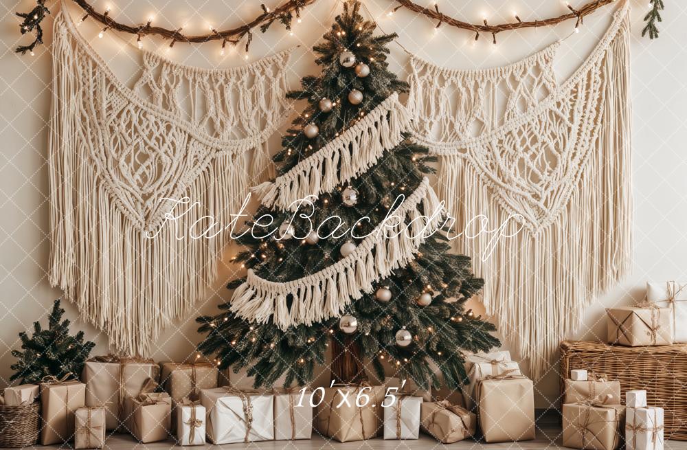 Kate Christmas Tree Boho Macrame Gifts Backdrop Designed by Ashley Paul - Image 4