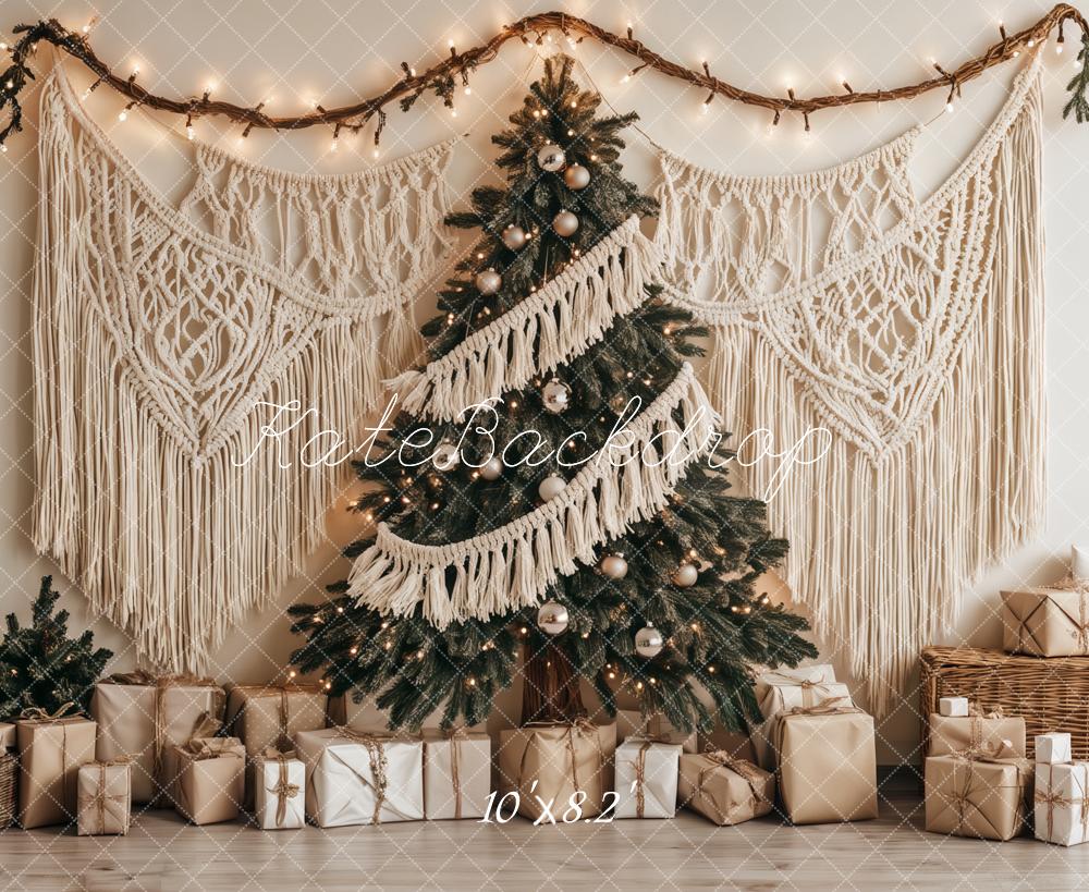 Kate Christmas Tree Boho Macrame Gifts Backdrop Designed by Ashley Paul - Image 5