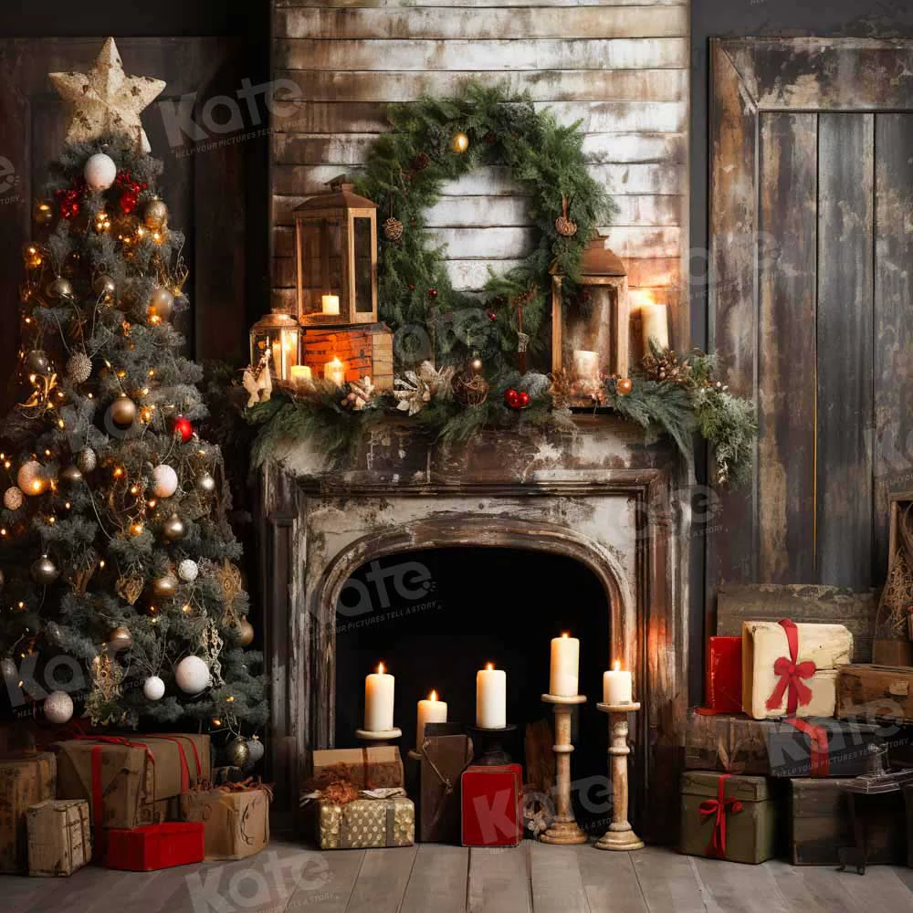 Kate Christmas Tree Candlestick Gift Backdrop Designed by Emetselch - Image 2