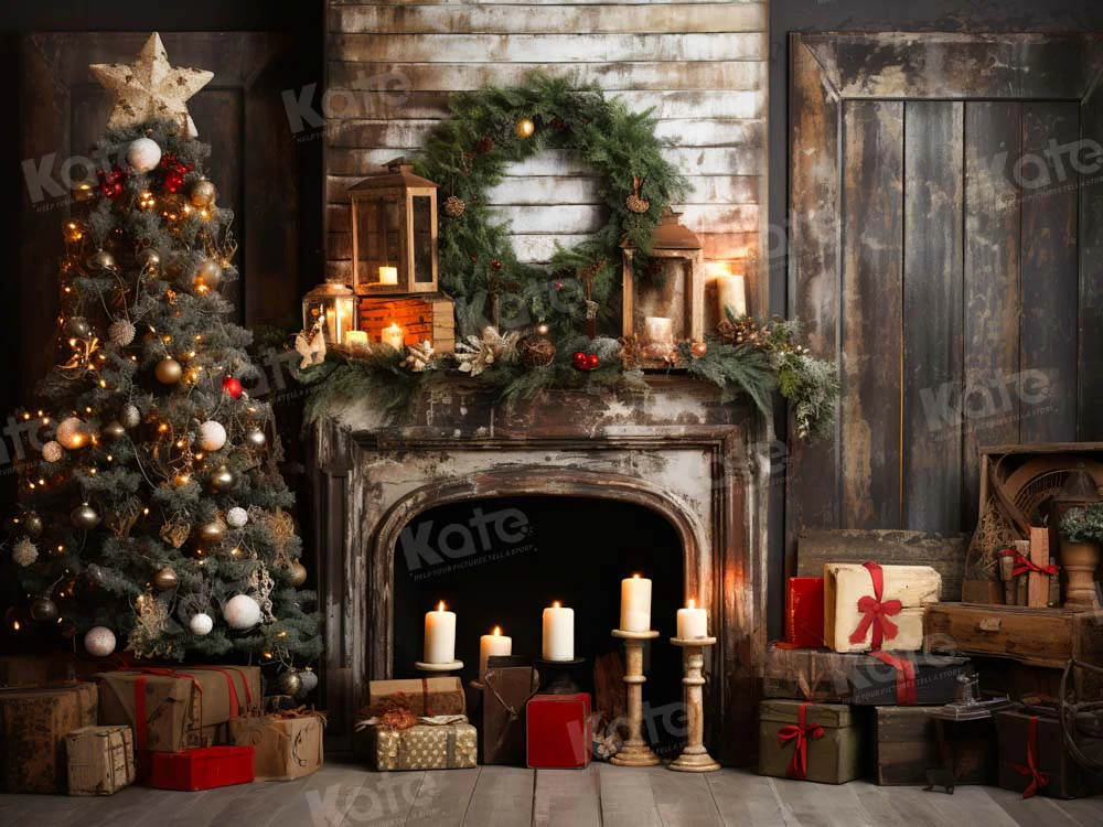 Kate Christmas Tree Candlestick Gift Backdrop Designed by Emetselch - Image 3